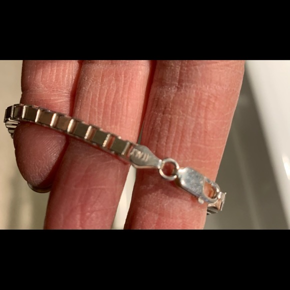 Sterling silver chain and pendant from Italy (stamped) - Picture 2 of 4